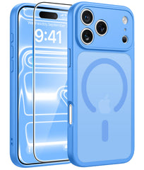 iPhone 18 Pro Case: Strong Magnetic Translucent Matte Slim Shockproof Protective Drop Full Protection Phone Cover