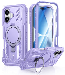 FNTCASE for iPhone 17 Case with Ring Holder Magnetic Kickstand Military Grade Shockproof Protective Rugged Cell Phone Cover