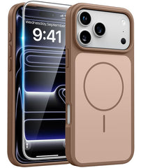 iPhone 17 Pro Phone Case: Military Grade Shockproof Protective Magsafe Spliced Colors Design‌