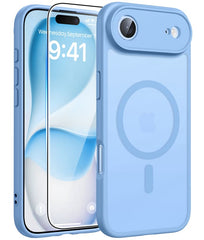 FNTCASE for iPhone 17 Air Case: Strong Magnetic Translucent Matte Slim Shockproof Protective Drop Full Protection Phone Cover