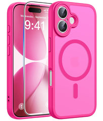 FNTCASE for iPhone 17 Case: Strong Magnetic Translucent Matte Slim Shockproof Protective Drop Full Protection Phone Cover
