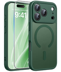FNTCASE for iPhone 17 Pro Max Case: Strong Magnetic Translucent Matte Slim Shockproof Protective Drop Full Protection Phone Cover