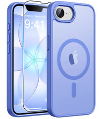 FNTCASE für iPhone SE 4/ SE 2025/ 16E Handyhülle: Magnetisches Laden, stoßfeste Magsafe-Unterstützung – Frosted Oil Spray Touch 