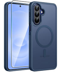 Samsung Galaxy A27 Phone Case: Magnetic Translucent Matte Shockproof Slim Phone Cover - Military Grade Drop Proof Hard Back Anti-Fingerprint Protective Case