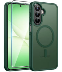 Samsung Galaxy A27 Phone Case: Magnetic Translucent Matte Shockproof Slim Phone Cover - Military Grade Drop Proof Hard Back Anti-Fingerprint Protective Case