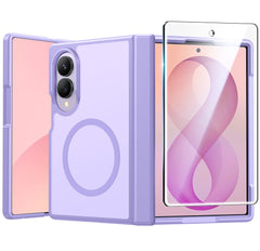 Samsung Galaxy Z Fold 8 with Hinge Protection Translucent MagSafe Matte Case Military Grade Shockproof Protective Phone Cover