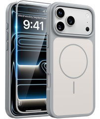 iPhone 17 Pro Max Phone Case: Military Grade Shockproof Protective Magsafe Spliced Colors Design‌