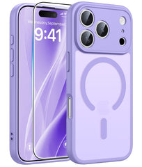 FNTCASE for iPhone 17 Pro Max Case: Strong Magnetic Translucent Matte Slim Shockproof Protective Drop Full Protection Phone Cover