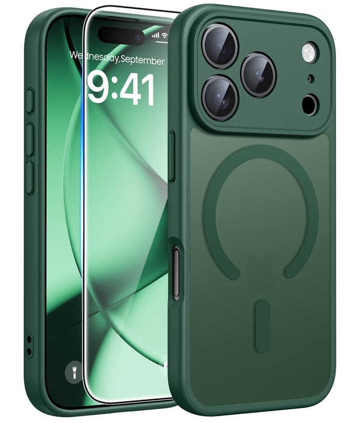 FNTCASE For IPhone 16 Case: Magnetic Translucent Matte Shockproof Slim