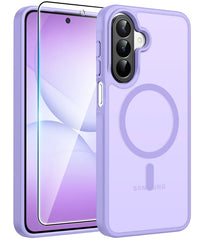 Samsung Galaxy A27 Phone Case: Magnetic Translucent Matte Shockproof Slim Phone Cover - Military Grade Drop Proof Hard Back Anti-Fingerprint Protective Case