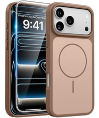 iPhone 17 Pro Max Phone Case: Military Grade Shockproof Protective Magsafe Spliced Colors Design‌