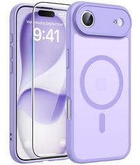 FNTCASE for iPhone 17 Air Case: Strong Magnetic Translucent Matte Slim Shockproof Protective Drop Full Protection Phone Cover