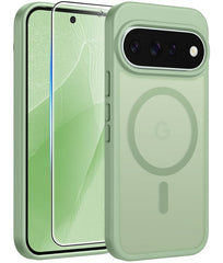 Google Pixel 11/ 11 Pro Case, FNTCASE Translucent Matte Magnetic Shockproof Cover, Military Drop-Tested Anti-Fingerprint Hard Back