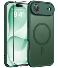 FNTCASE for iPhone 17 Air Case: Strong Magnetic Translucent Matte Slim Shockproof Protective Drop Full Protection Phone Cover
