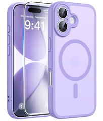 FNTCASE for iPhone 17 Case: Strong Magnetic Translucent Matte Slim Shockproof Protective Drop Full Protection Phone Cover