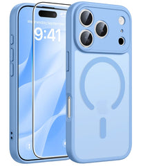 FNTCASE for iPhone 17 Pro Case: Strong Magnetic Translucent Matte Slim Shockproof Protective Drop Full Protection Phone Cover