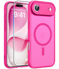 FNTCASE for iPhone 17 Air Case: Strong Magnetic Translucent Matte Slim Shockproof Protective Drop Full Protection Phone Cover