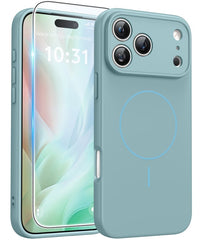 iPhone 17 Pro Max Phone Case: Magsafe Integrated Silicone Phone Cases with Military Grade Shockproof Protective Cover