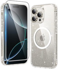 iPhone 16 Pro Phone Case: Magnetic Charging Anti Yellowing Shockproof Magsafe Support Phone Case