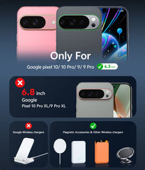 FNTCASE for Google Pixel 10/ 10 Pro/ 9/ 9 Pro Case with Ring Holder Magnetic Kickstand Military Grade Shockproof Protective Rugged Cell Phone Cover