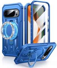 FNTCASE for Google Pixel 10 Pro XL/ 9 Pro XL Case with Ring Holder Magnetic Kickstand Military Grade Shockproof Protective Rugged Cell Phone Cover