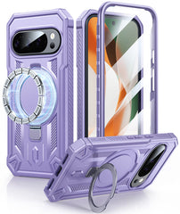 FNTCASE for Google Pixel 10 Pro XL/ 9 Pro XL Case with Ring Holder Magnetic Kickstand Military Grade Shockproof Protective Rugged Cell Phone Cover