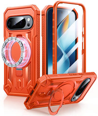 FNTCASE for Google Pixel 10/ 10 Pro/ 9/ 9 Pro Case with Ring Holder Magnetic Kickstand Military Grade Shockproof Protective Rugged Cell Phone Cover