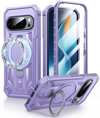 FNTCASE for Google Pixel 10/ 10 Pro/ 9/ 9 Pro Case with Ring Holder Magnetic Kickstand Military Grade Shockproof Protective Rugged Cell Phone Cover