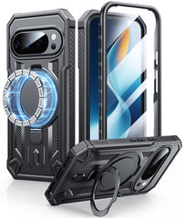 FNTCASE for Google Pixel 10/ 10 Pro/ 9/ 9 Pro Case with Ring Holder Magnetic Kickstand Military Grade Shockproof Protective Rugged Cell Phone Cover