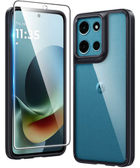 FNTCASE for Motorola Moto G Play 2026 6.7 inch Clear Case: Wireless Charging Anti Yellowing Shockproof Phone Case