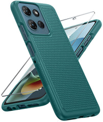 Motorola Moto G 5G 2026 Phone Case: Dual Layer Heavy Duty Protective Cover Shockproof Rugged with Non-Slip Textured Back