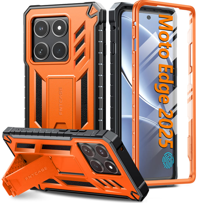 Motorola Edge 2025 Phone Case: Military Grade Shockproof with Built-in Screen Protector and Kickstand – FNTCASE OFFICIAL Motorola Edge 2025 Phone Case: Military Grade Shockproof with Built-in Screen Protector and Kickstand – FNTCASE OFFICIAL