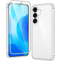 FNTCASE for Samsung Galaxy S25 FE Phone Case: Clear Slim Anti Yellowing Shockproof Protective