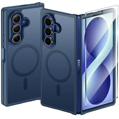 Samsung Z Fold 8 Ultra/Z Fold 7 Phone Case: Magnetic Charging Shockproof Magsafe Support - Frosted Oil Spray Touch