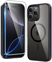 FNTCASE for iPhone 16 Pro 6.3 inch Case: Magnetic Charging Anti Yellowing Shockproof Magsafe Support Phone Case