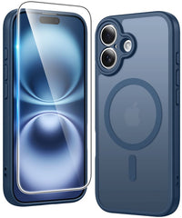 FNTCASE for iPhone 16 Plus Case: Strong Magnetic Translucent Matte Slim Shockproof Protective Drop Full Protection Phone Cover
