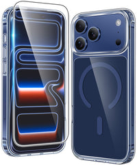 iPhone 17 Pro Max New Transparent Case: Magnetic Charging Shockproof Magsafe Support