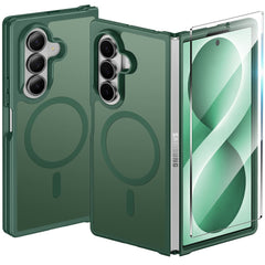 Samsung Z Fold 8 Ultra/Z Fold 7 Phone Case: Magnetic Charging Shockproof Magsafe Support - Frosted Oil Spray Touch