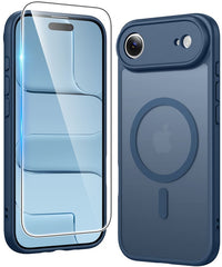 FNTCASE for iPhone Air Case: Strong Magnetic Translucent Matte Slim Shockproof Protective Drop Full Protection Phone Cover