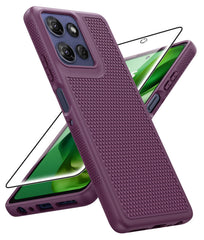 FNTCASE Für Moto G Power 5G 2025 6,8 Zoll Stoßschutz-Handyhülle Robuste Abdeckung mit Rutschfester Textur 