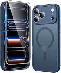 FNTCASE for iPhone 17 Pro Case: Strong Magnetic Translucent Matte Slim Shockproof Protective Drop Full Protection Phone Cover