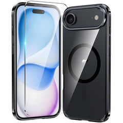 FNTCASE For iPhone 17 Air 6.6 inch Clear Case: Magnetic Charging Shockproof Magsafe Support
