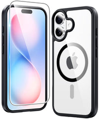 FNTCASE iPhone 16 Plus 6.7インチケース: 磁気充電 黄ばみ防止 耐衝撃 Magsafe サポート 携帯電話ケース