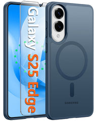 FNTCASE for Samsung Galaxy S25 Edge 6.7 Inch Phone Case: Magnetic Translucent Matte Shockproof Slim Phone Cover FNTCASE for Samsung Galaxy S25 Edge 6.7 Inch Phone Case: Magnetic Translucent Matte Shockproof Slim Phone Cover