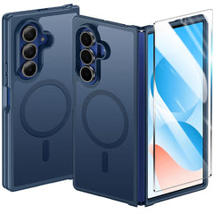 Samsung Z Fold 7 8,0 Zoll Handyhülle: Magnetisches Laden, stoßfeste Magsafe-Unterstützung – Frosted Oil Spray Touch 