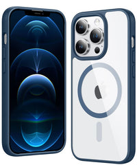 FNTCASE for iPhone 12 Pro Max Case: Clear Anti Yellowing Magnetic Military Grade Drop Protection Cell Phone Cover - Rugged Shockproof Protective Bumper Transparent