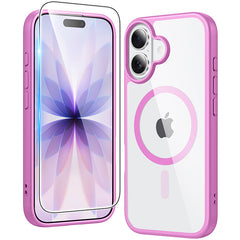 FNTCASE for iPhone 17 Case: Clear Anti Yellowing Magnetic Military Grade Drop Protection Cell Phone Cover - Rugged Shockproof Protective Bumper Transparent