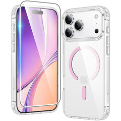 FNTCASE For iPhone 17 Pro Max 6.9 inch Clear Case: Magnetic Charging Shockproof Magsafe Support