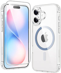 FNTCASE iPhone 16 Plus 6.7インチケース: 磁気充電 黄ばみ防止 耐衝撃 Magsafe サポート 携帯電話ケース