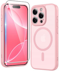FNTCASE for iPhone 16 Pro Max Case: Strong Magnetic Translucent Matte Slim Shockproof Protective Drop Full Protection Phone Cover
